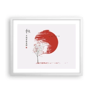 Plakat w białej ramie - Znasz li ten kraj? - 50x40 cm