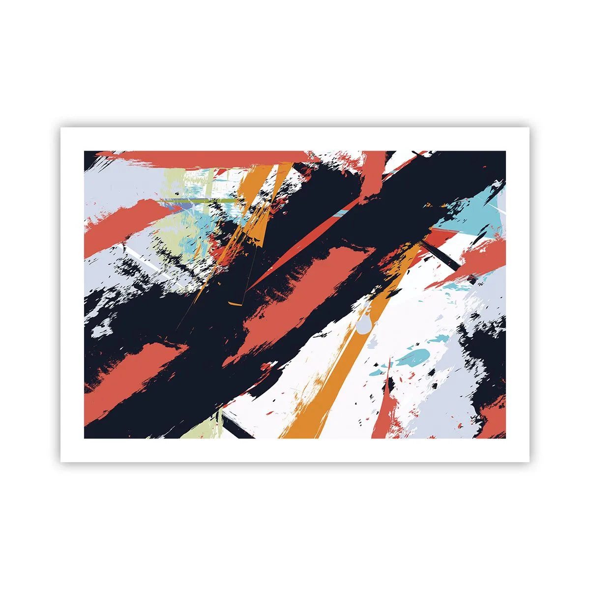 Plakat - Kompozycja dynamiczna - 70x50 cm