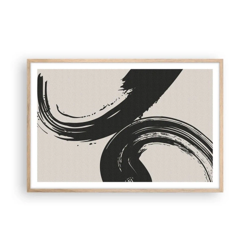 Plakat w ramie jasny dąb - Zamaszyście i koliście - 91x61 cm