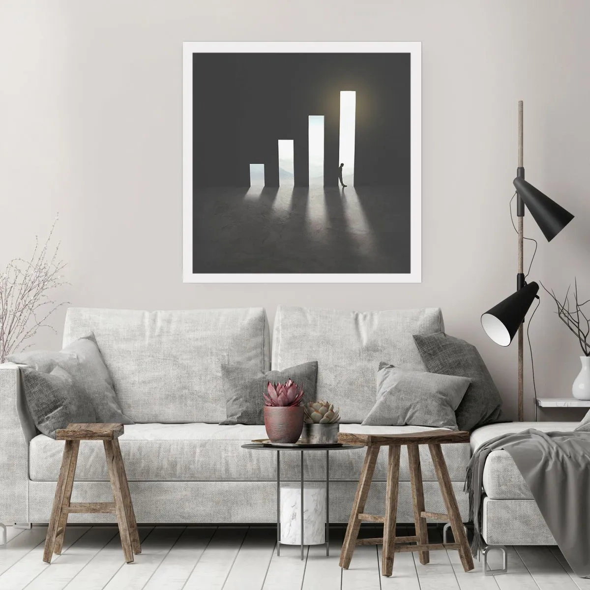 Plakat - Sukces – impresja - 30x30 cm