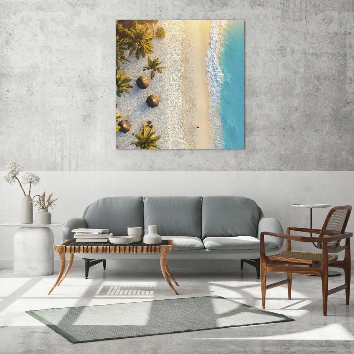 Obraz na szkle - Witaj w raju - 40x40 cm