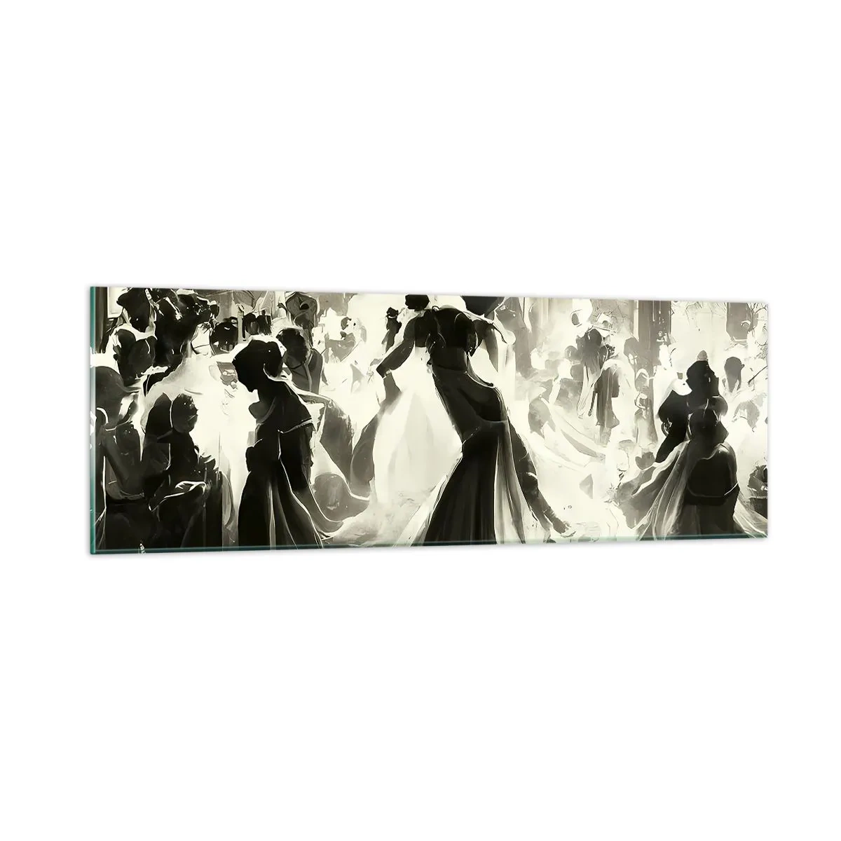 Obraz na szkle - Wielka maskarada - 90x30 cm