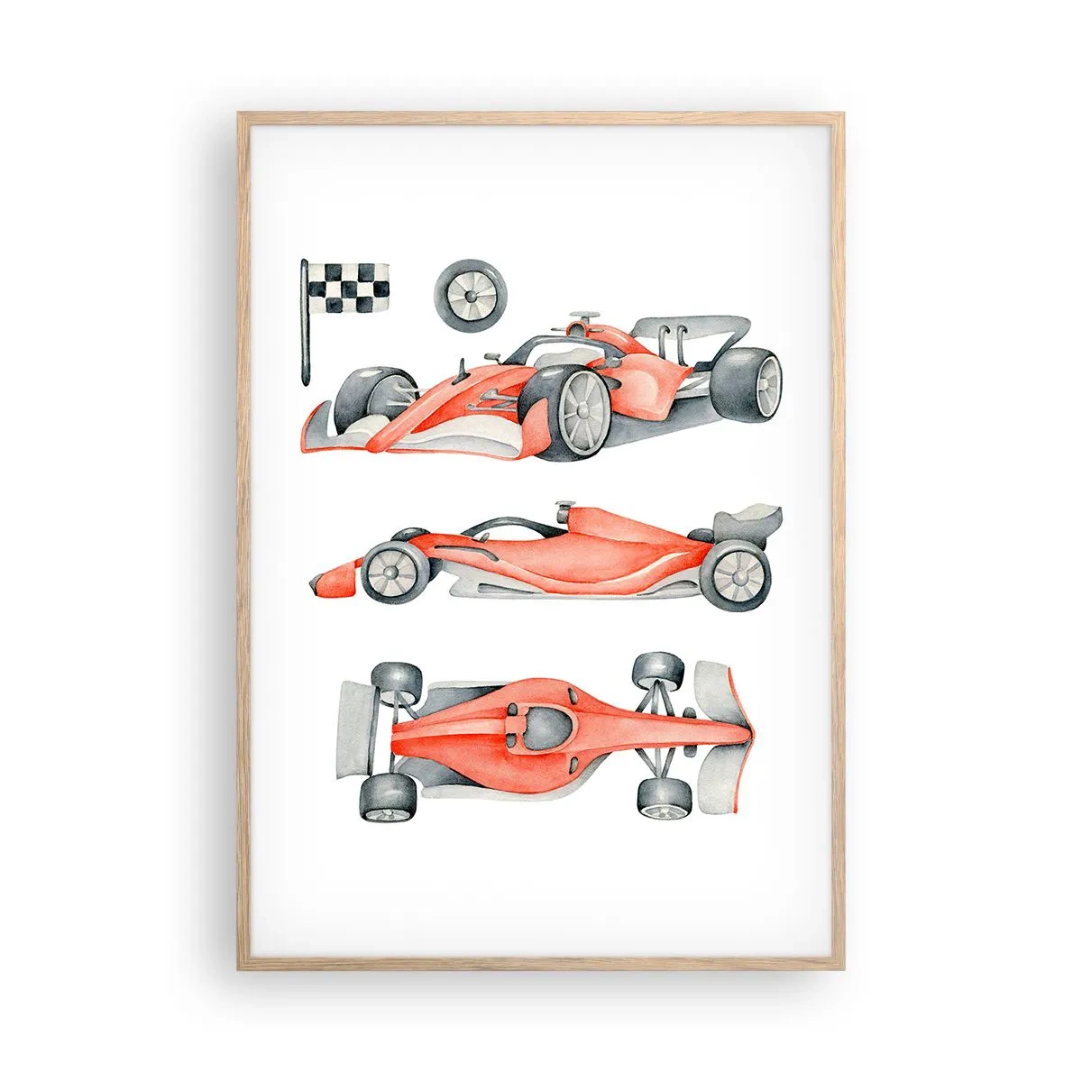 Plakat w ramie jasny dąb - Doścignąć marzenie - 70x100 cm