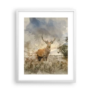 Plakat w białej ramie - Godność - siła - dostojeństwo - 40x50 cm