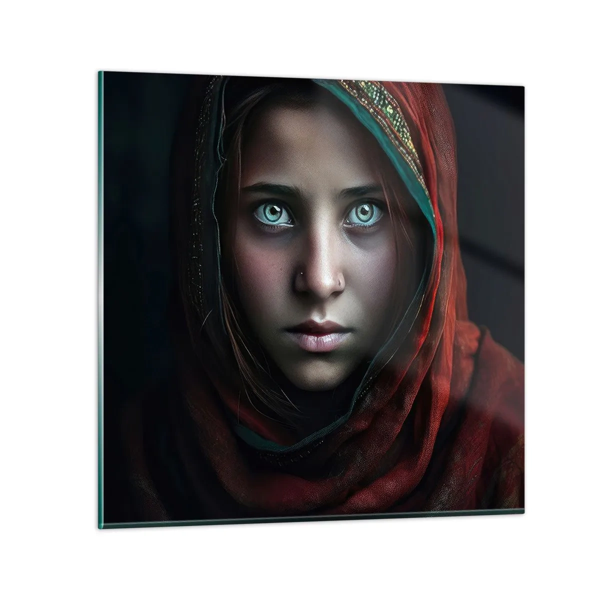 Obraz na szkle - Wschodnia księżniczka - 30x30 cm