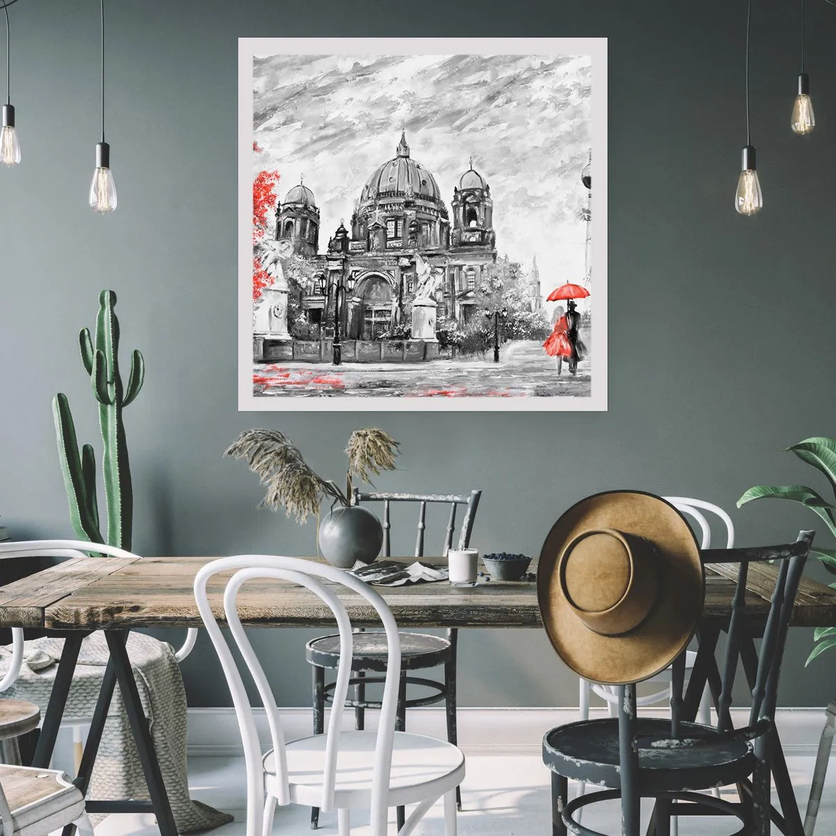 Plakat - Berlińskie spotkanie - 60x60 cm