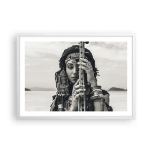 Plakat w białej ramie - Sama muzyka orientu - 70x50 cm