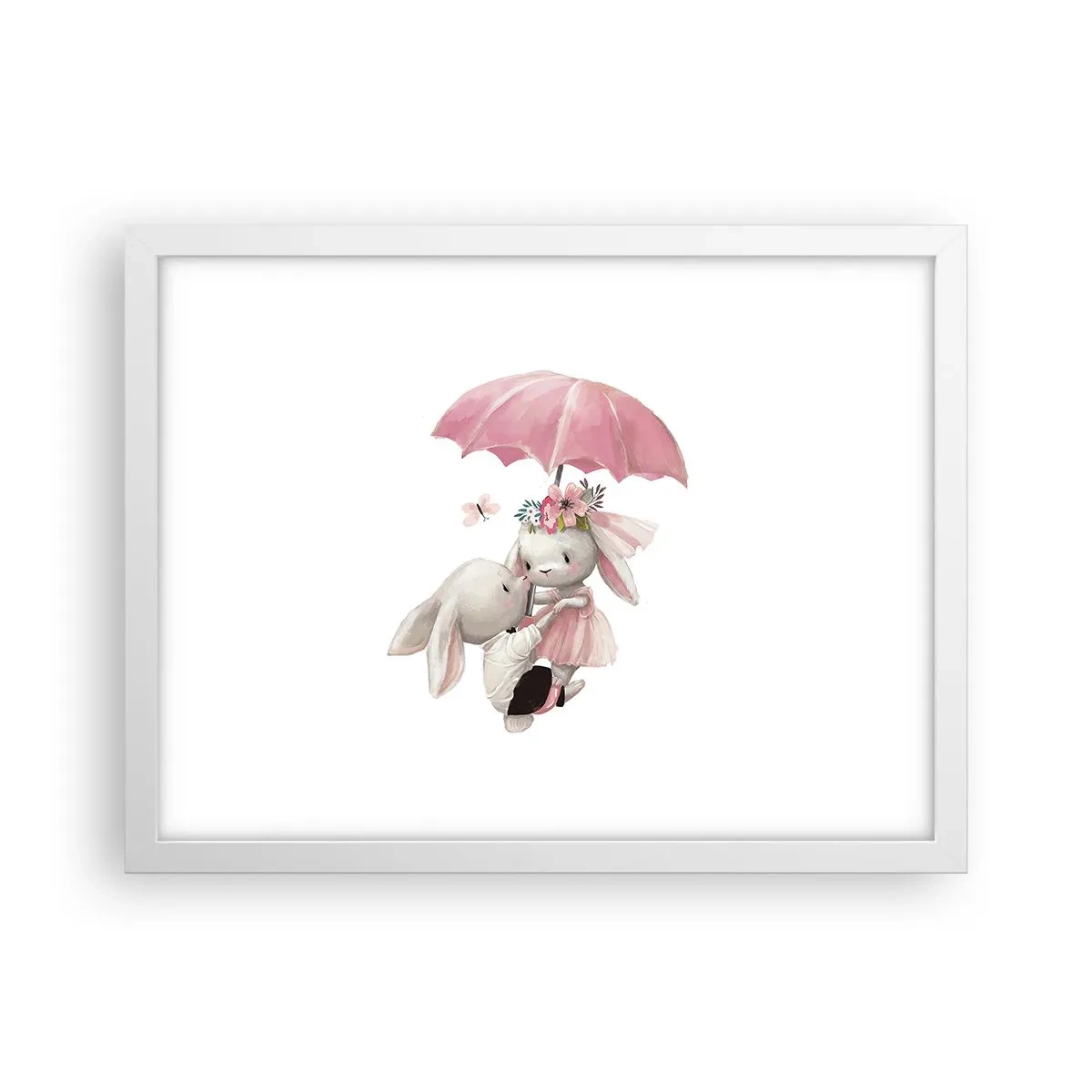 Plakat w białej ramie - To właśnie miłość - 40x30 cm