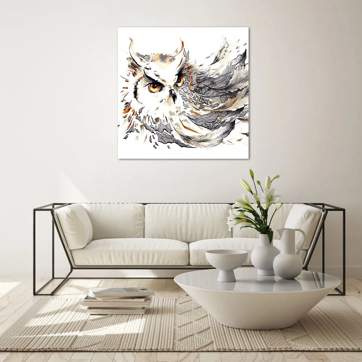 Obraz na szkle - Przybyła ze świata magii - 70x70 cm