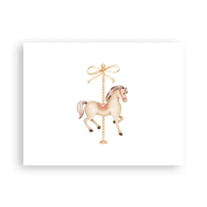 Plakat - Wdzięcznym kłusem - 40x30 cm