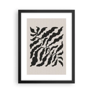 Plakat w czarnej ramie - Natura kwadratu - 30x40 cm