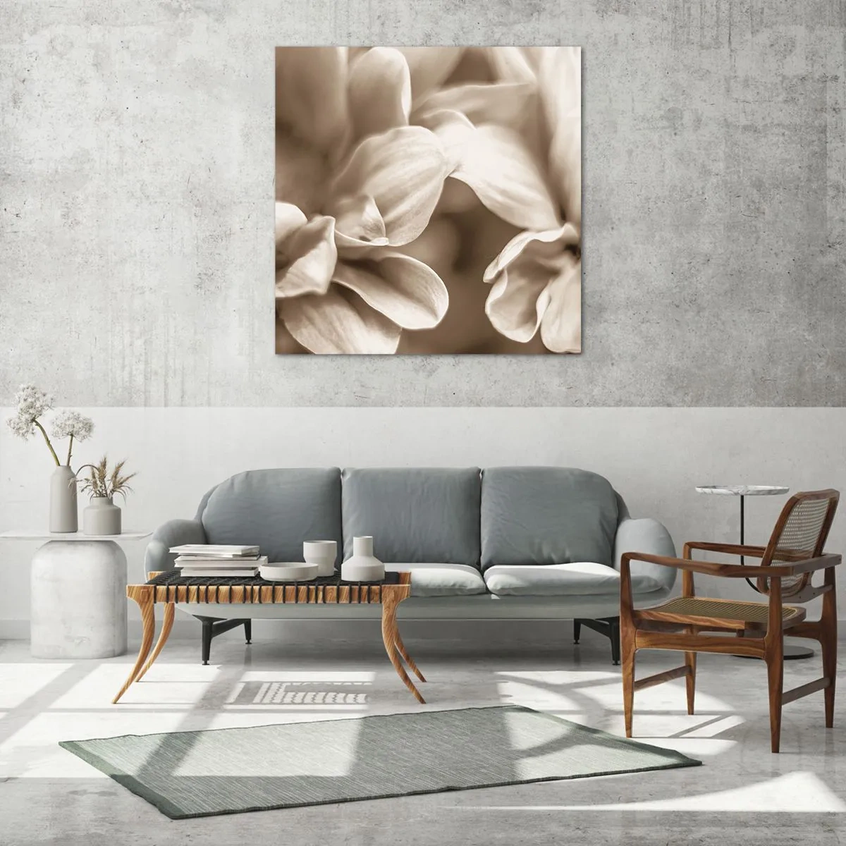 Obraz na szkle - Łagodne jak uśmiech - 70x70 cm