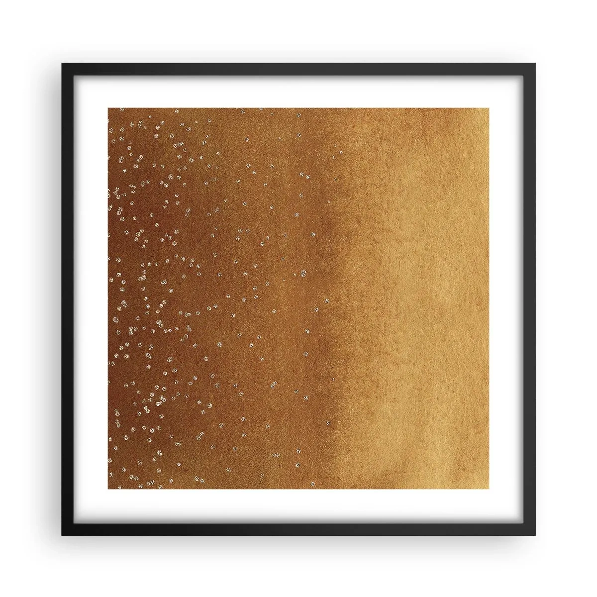 Plakat w czarnej ramie - Narodziny światła - 50x50 cm