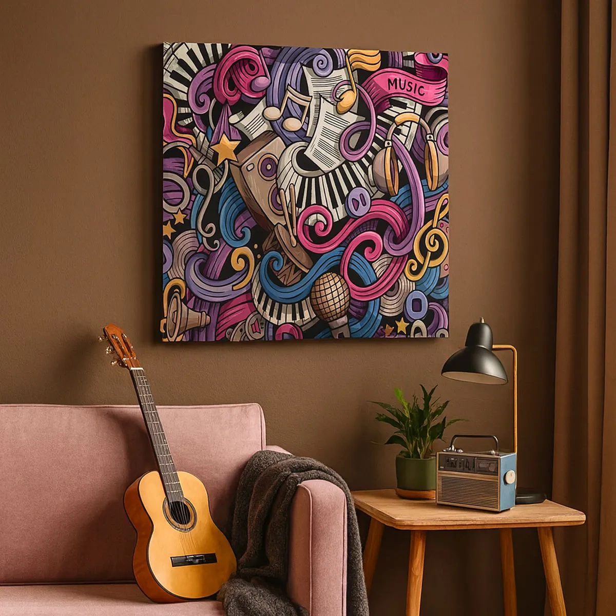 Obraz na płótnie - Skomplikowana melodia - 30x30 cm