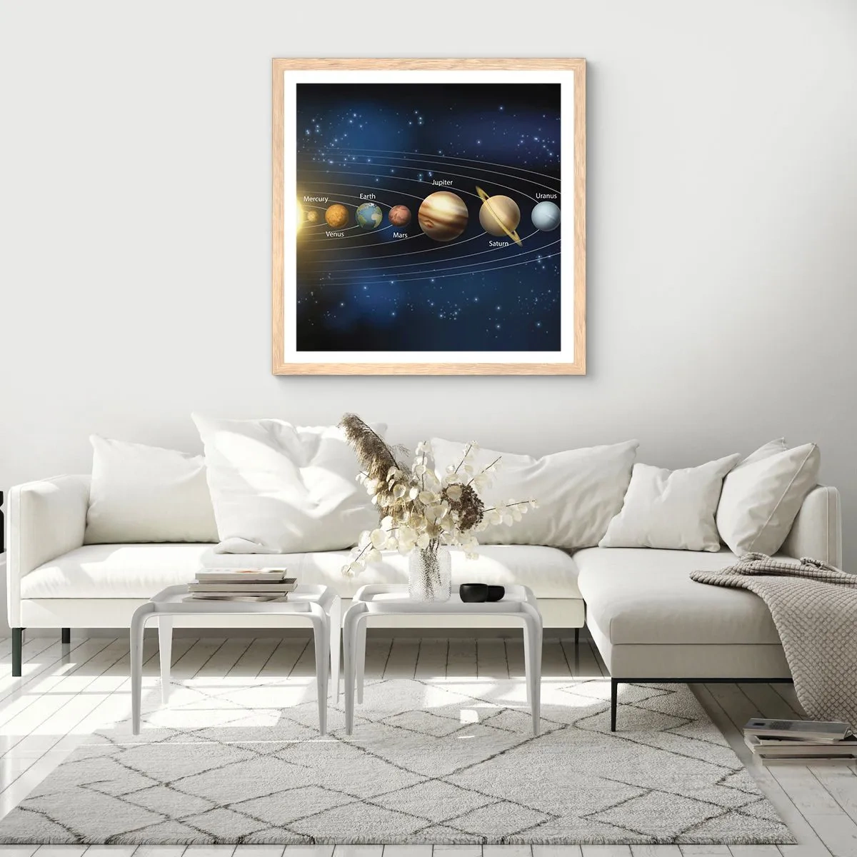 Plakat w ramie jasny dąb - Jedna z dziesięciu - 40x40 cm