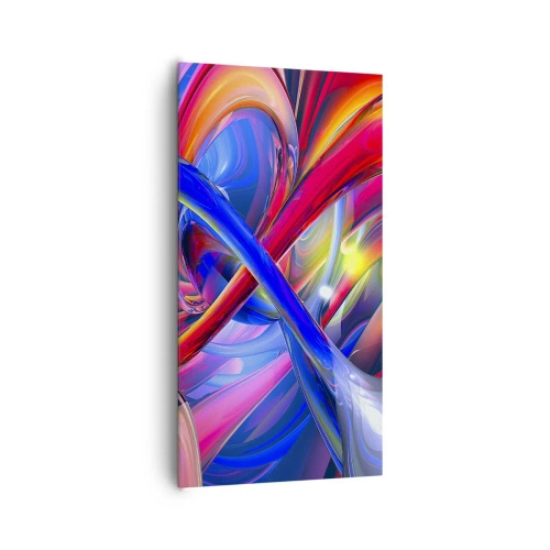Obraz na płótnie - Taniec barw - 65x120 cm