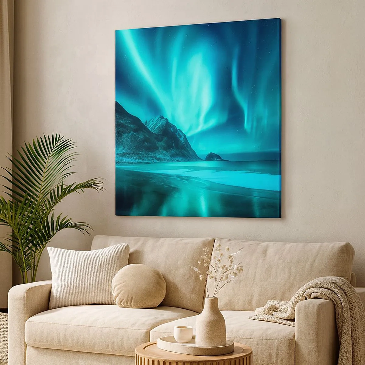 Obraz na płótnie - Cuda północy - 30x30 cm