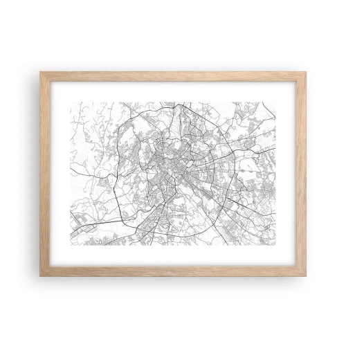 Plakat w ramie jasny dąb - Rzymski krąg - 40x30 cm