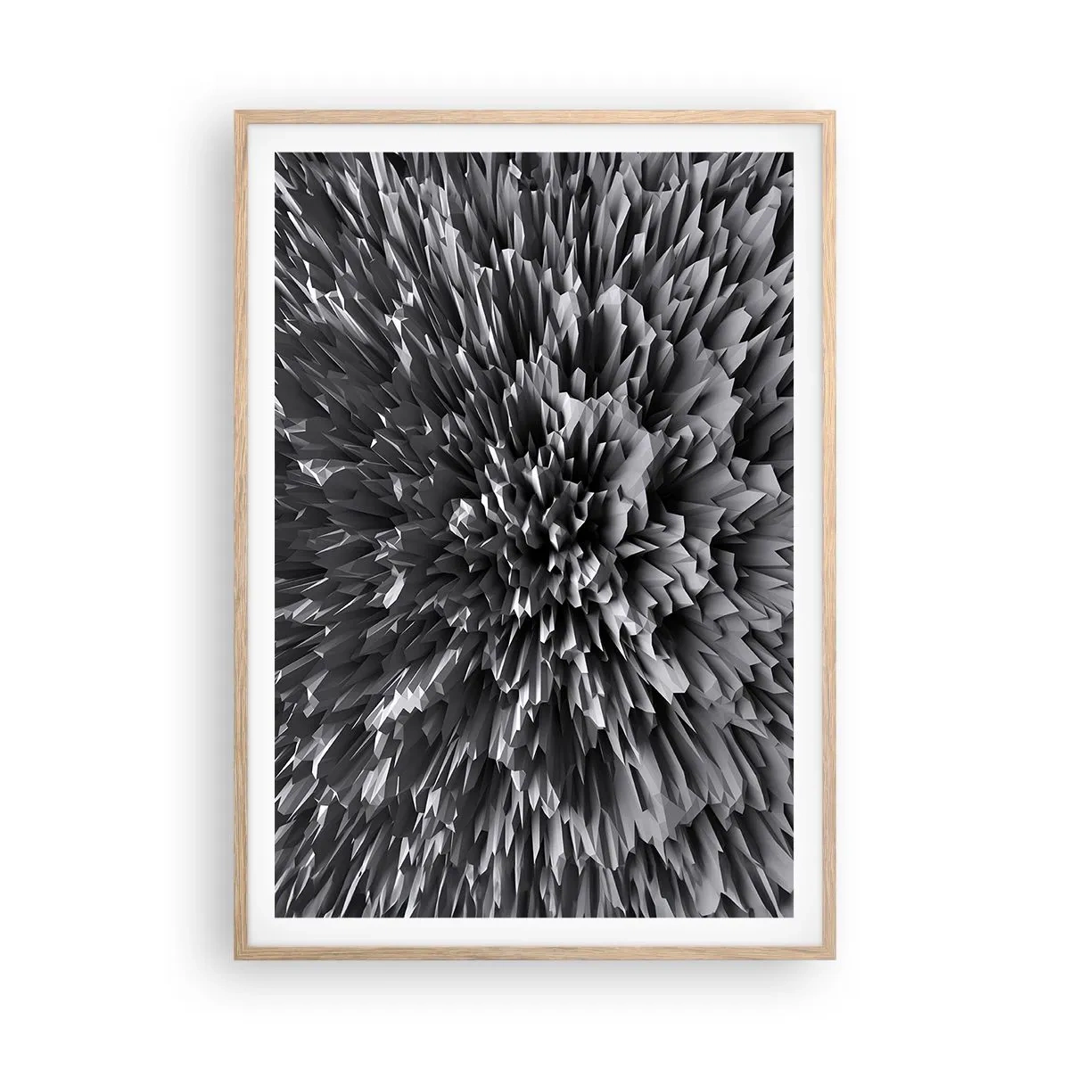 Plakat w ramie jasny dąb - Już ostrzej się nie da - 70x100 cm