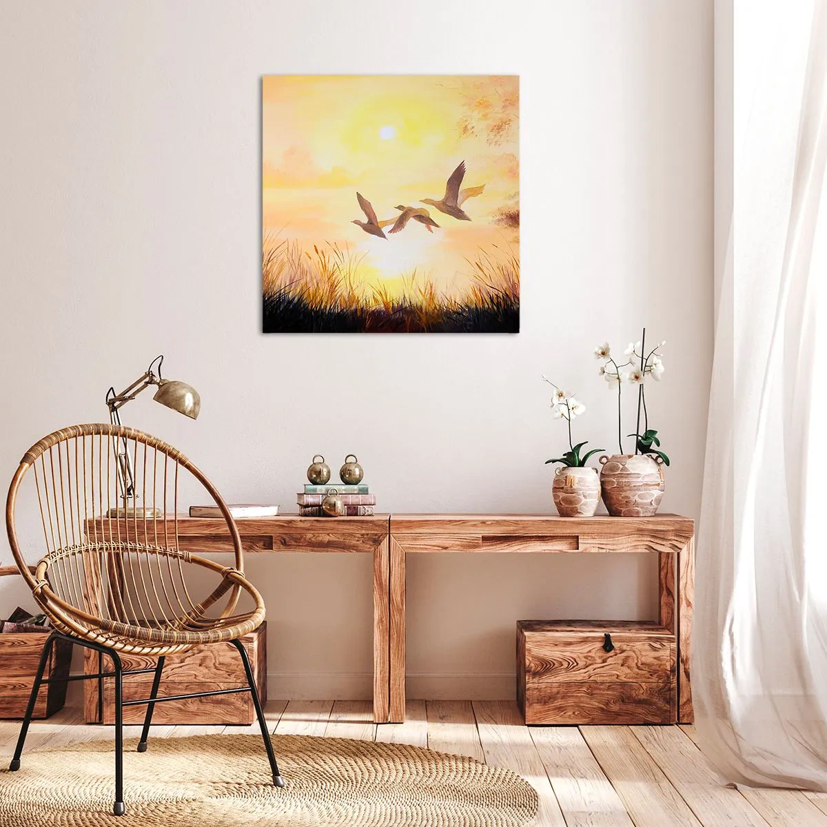 Obraz na płótnie - Początek dalekiej podróży - 40x40 cm