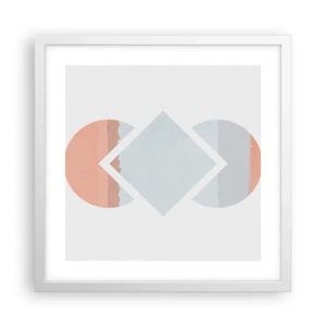 Plakat w białej ramie - Sytuacja jest jasna - 40x40 cm