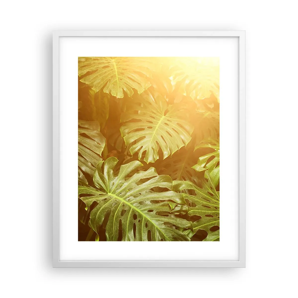 Plakat w białej ramie - W zieloność wstąpić… - 40x50 cm