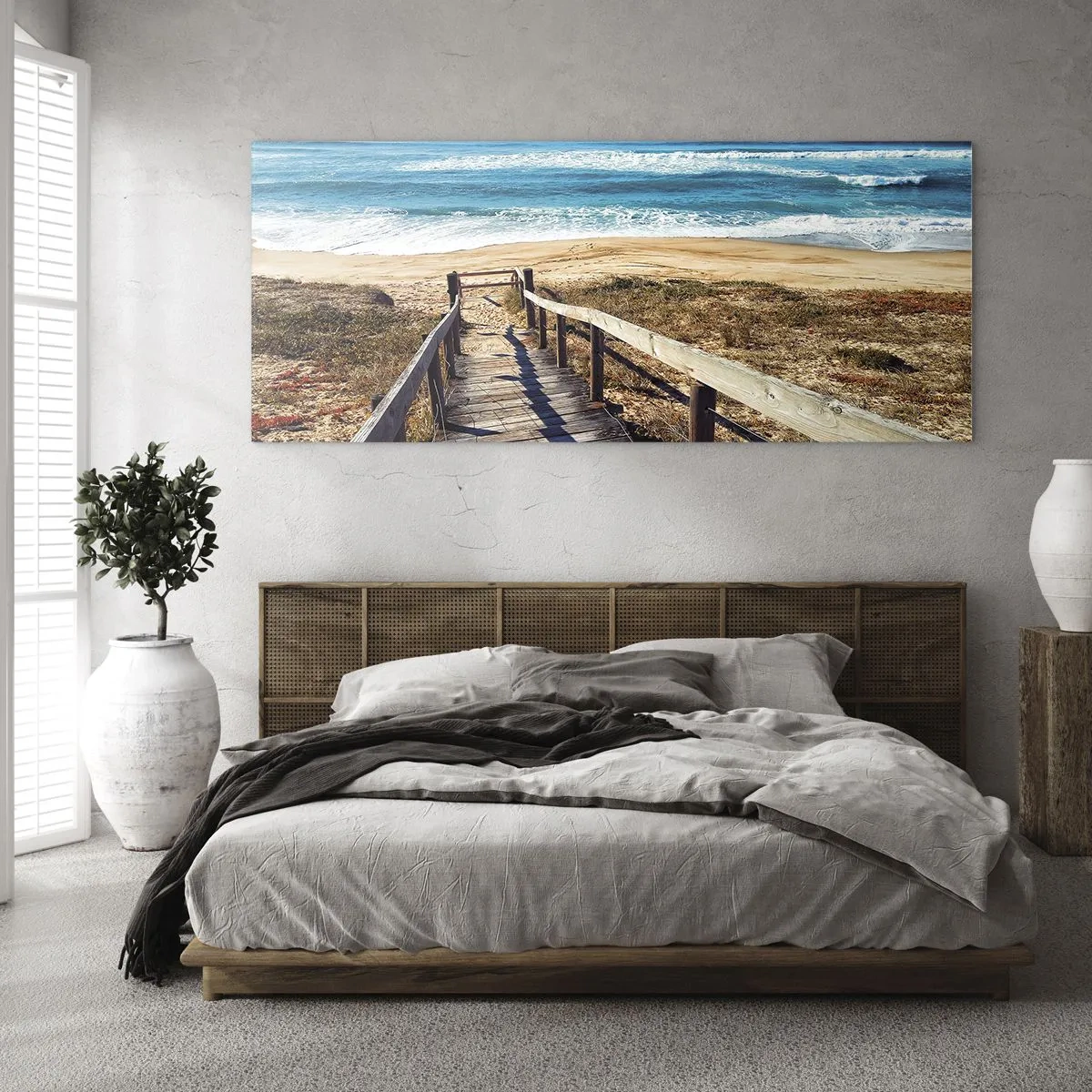 Obraz na szkle - Biegnij! - 100x40 cm