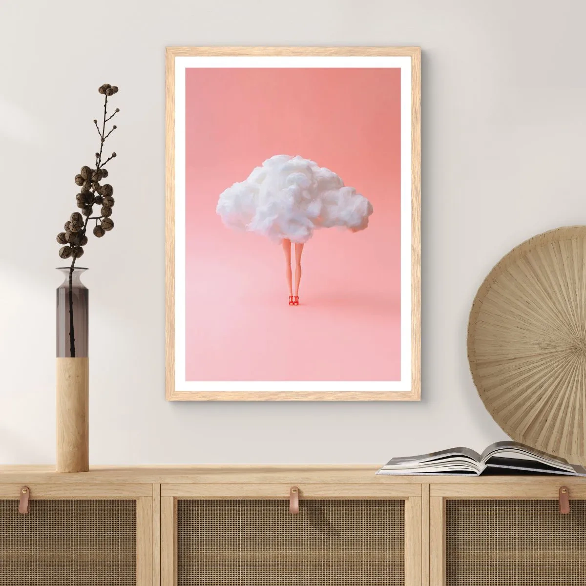 Plakat w ramie jasny dąb - Słodka obietnica - 30x40 cm