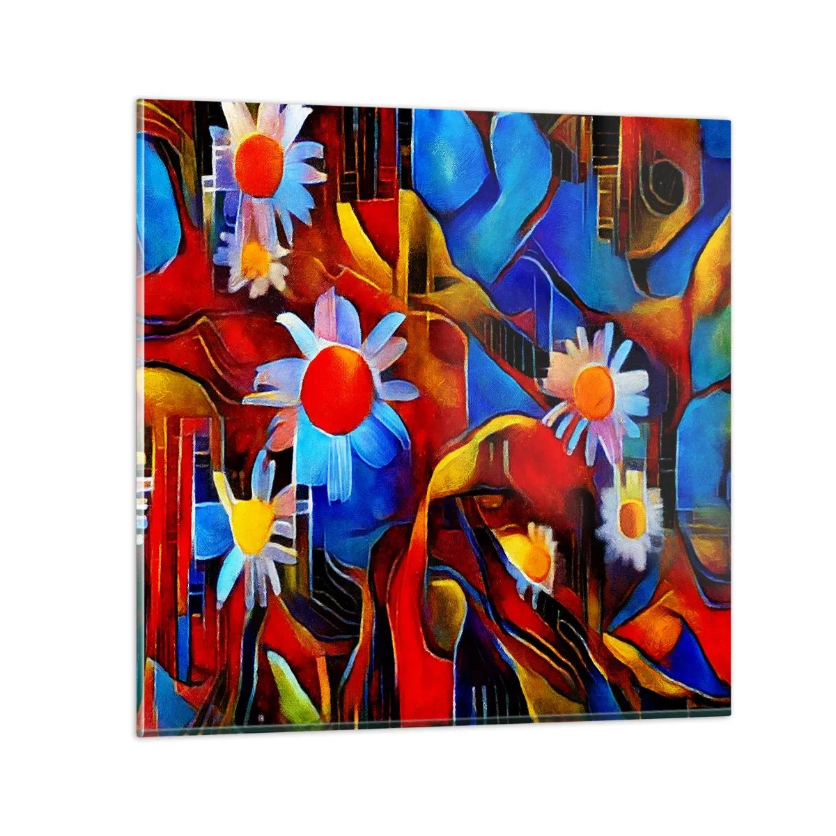 Obraz na szkle - Kolory życia - 40x40 cm