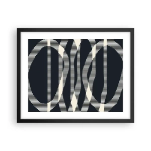 Plakat w czarnej ramie - Próba przełamania ciemności - 50x40 cm