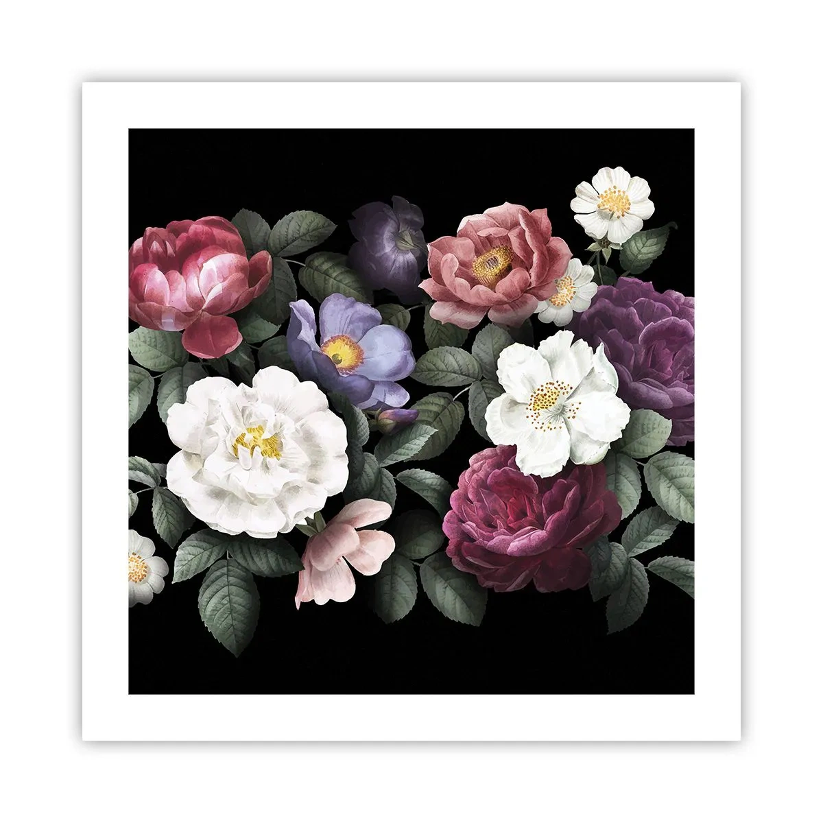 Plakat - Z angielskiego ogrodu - 50x50 cm