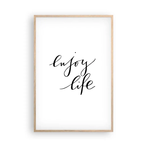Plakat w ramie jasny dąb - Nic dodać… - 61x91 cm