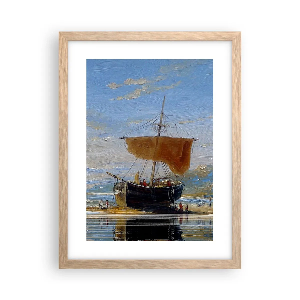 Plakat w ramie jasny dąb - Woda, ziemia, powietrze - 30x40 cm