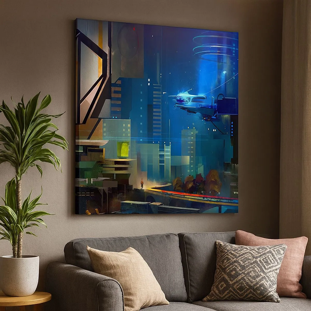 Obraz na płótnie - W niedalekiej przyszłości - 30x30 cm