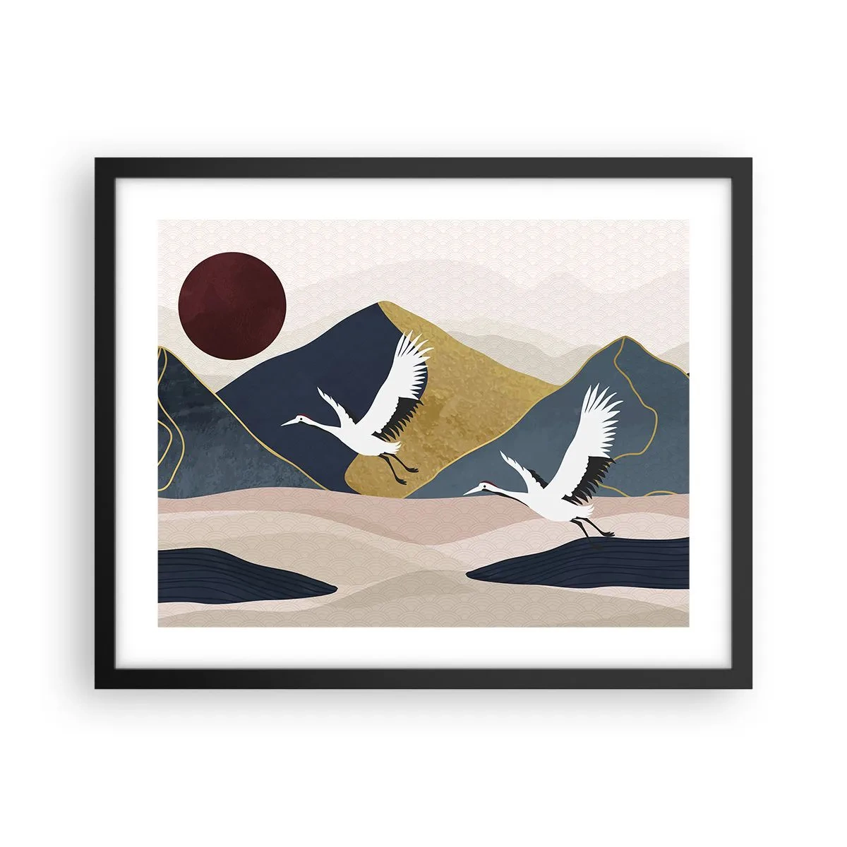 Plakat w czarnej ramie - I znowu ZLECIAŁ dzień - 50x40 cm