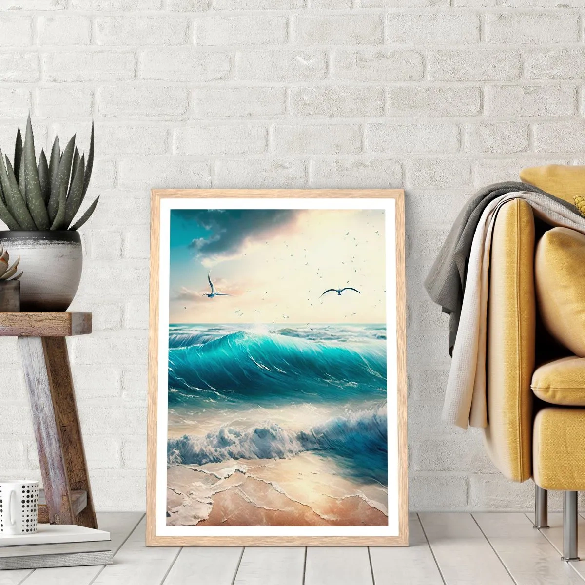 Plakat w ramie jasny dąb - Szumi tylko dla ciebie - 70x100 cm