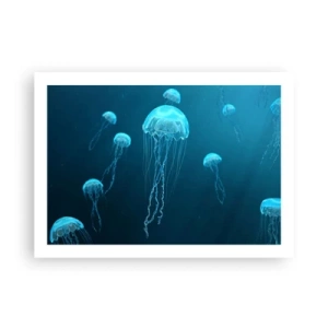 Plakat - Oceaniczny taniec - 70x50 cm