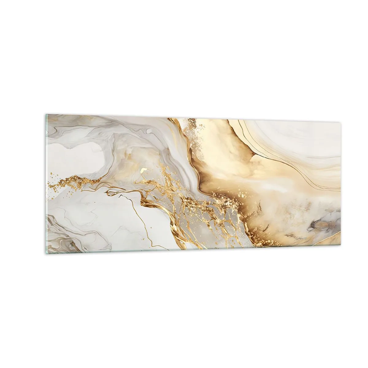 Obraz na szkle - Abstrakcja: piękno i dobro - 100x40 cm