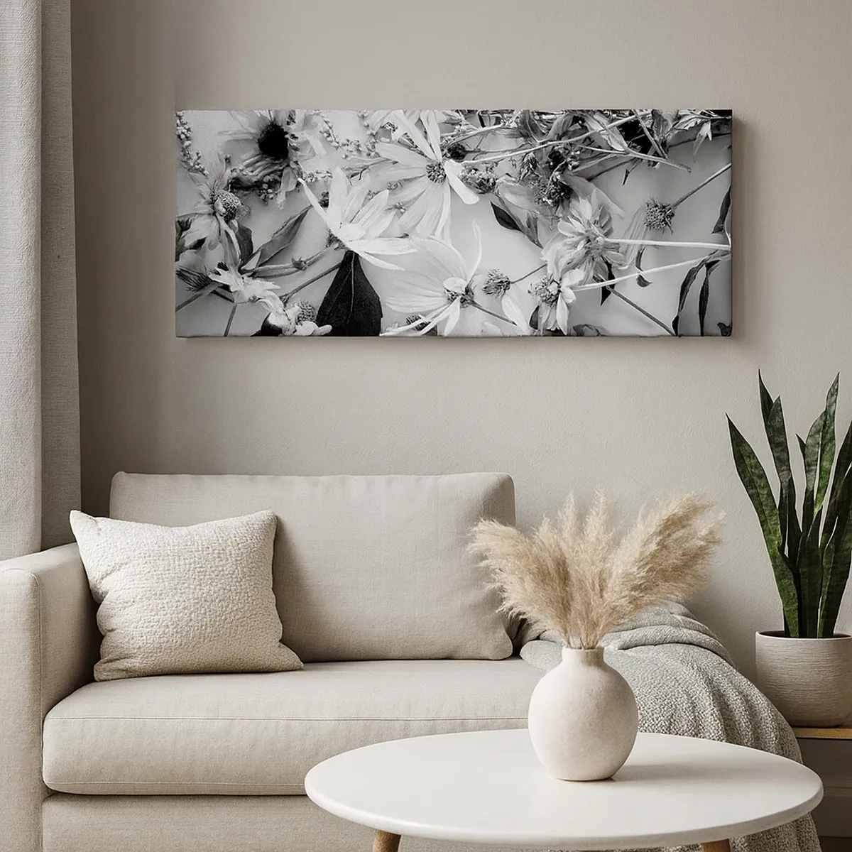 Obraz na płótnie - Nie-bukiet kwiatów - 30x30 cm