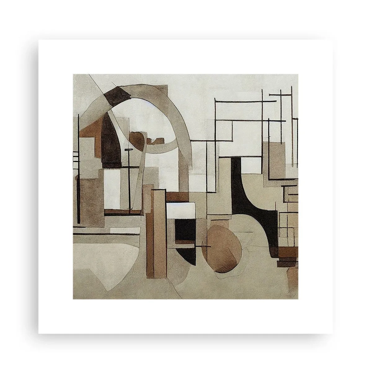 Plakat - Pejzaż miejski 2.0 - 30x30 cm