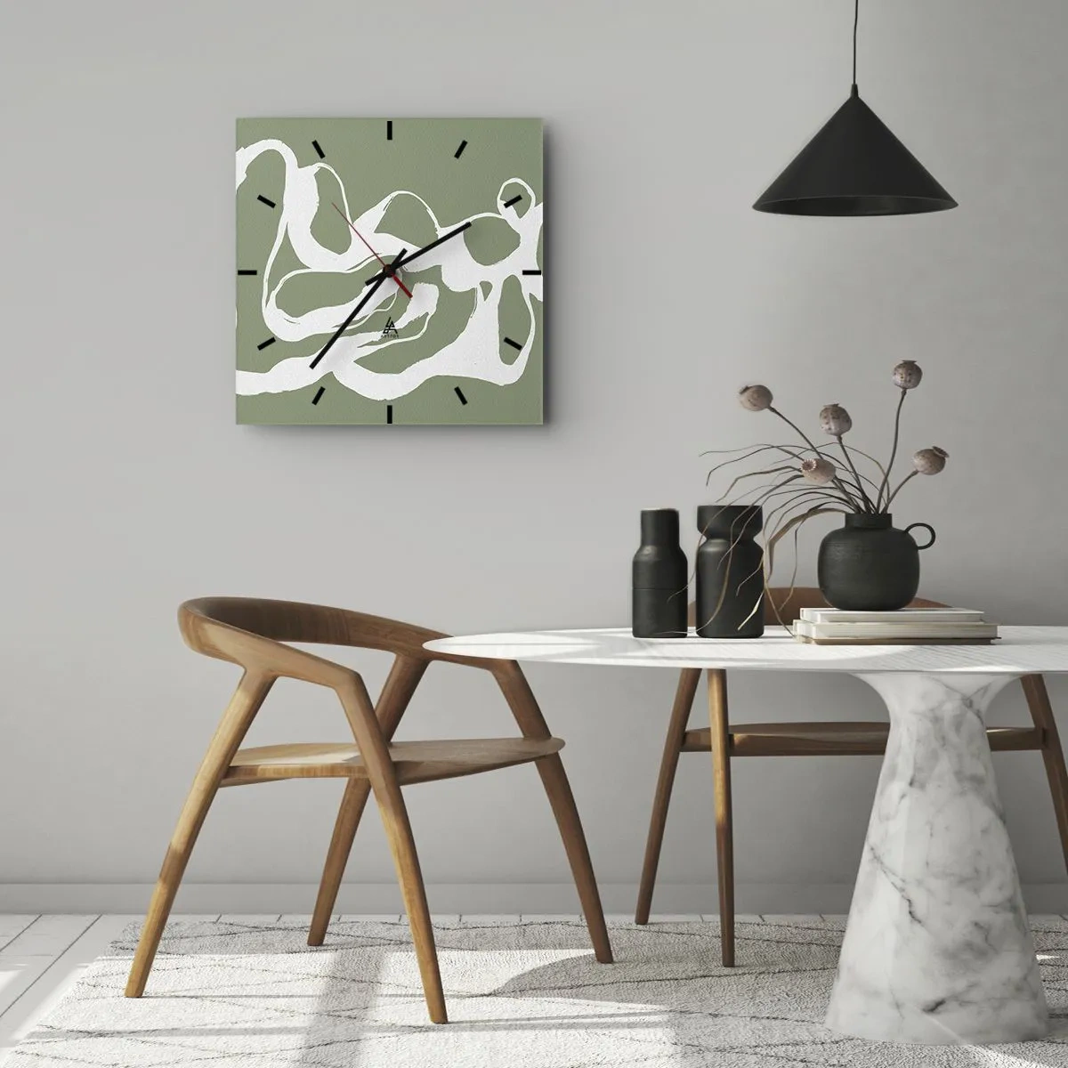 Zegar ścienny - Wołanie przestrzeni - 40x40 cm