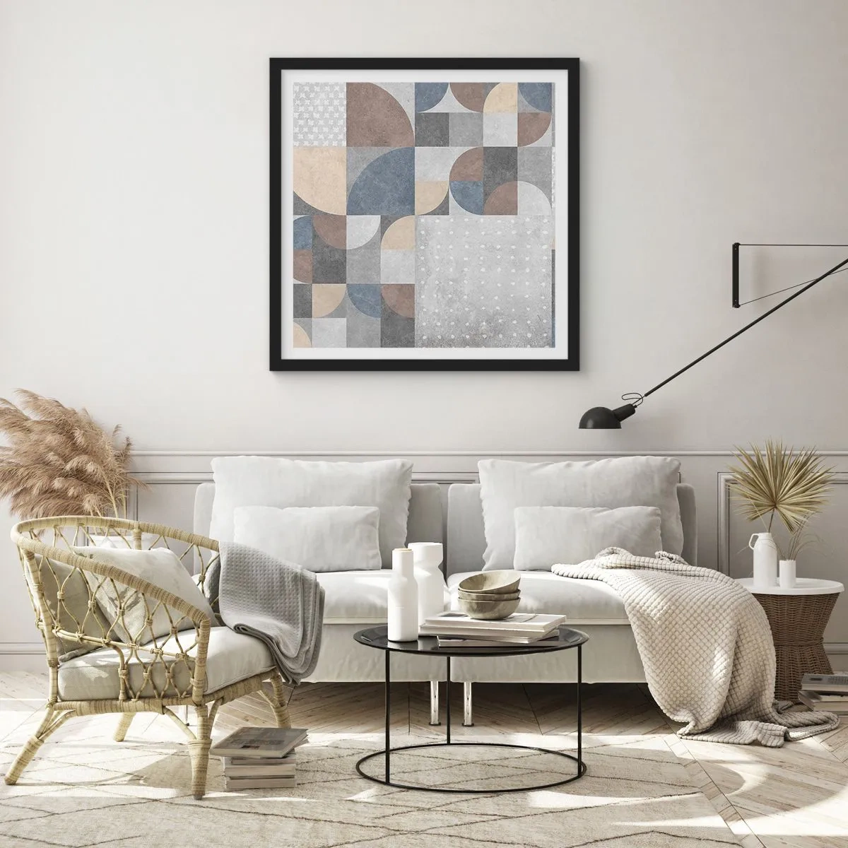 Plakat w czarnej ramie - Ceramiczna fantazja - 30x30 cm