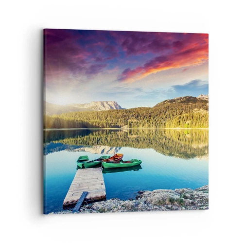 Obraz na płótnie - Nad wodą gładką jak lustro - 70x70 cm