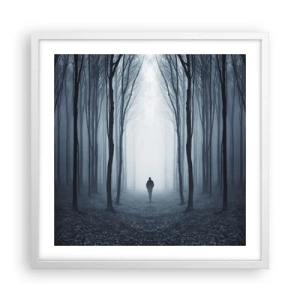 Plakat w białej ramie - I wszystko proste i jasne - 50x50 cm