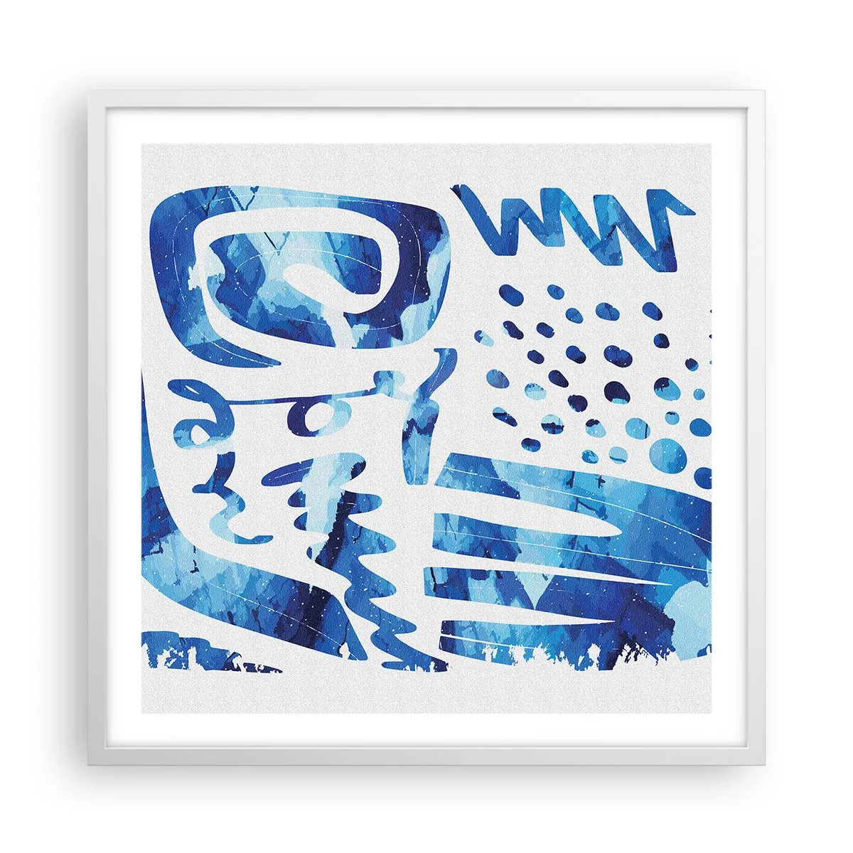 Plakat w białej ramie - Powrót do korzeni - 60x60 cm