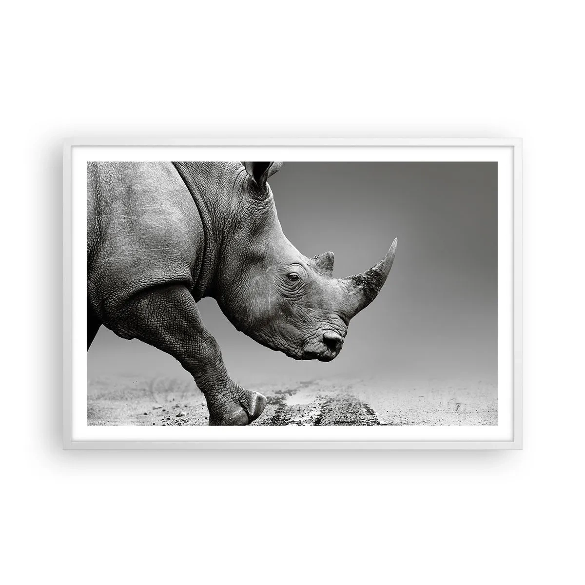 Plakat w białej ramie - Niepowstrzymana siła - 91x61 cm