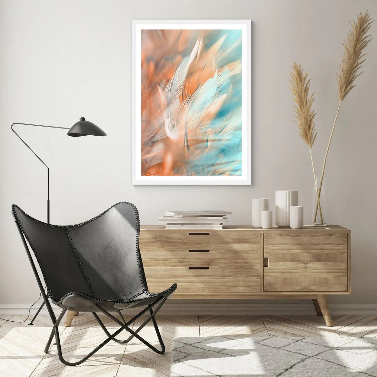 Plakat w białej ramie - W krainie łagodności - 40x50 cm