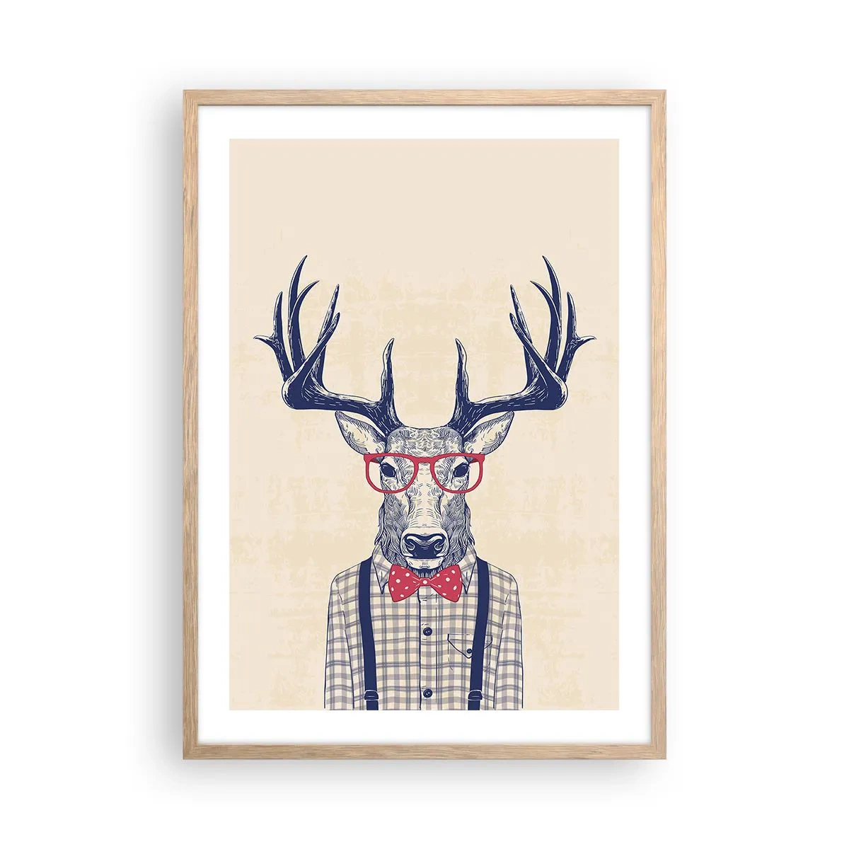 Plakat w ramie jasny dąb - Zabawna ekstrawagancja - 50x70 cm