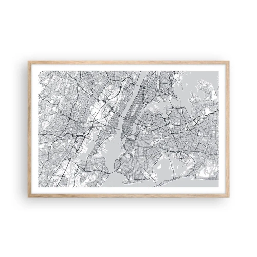 Plakat w ramie jasny dąb - Anatomia metropolii - 91x61 cm