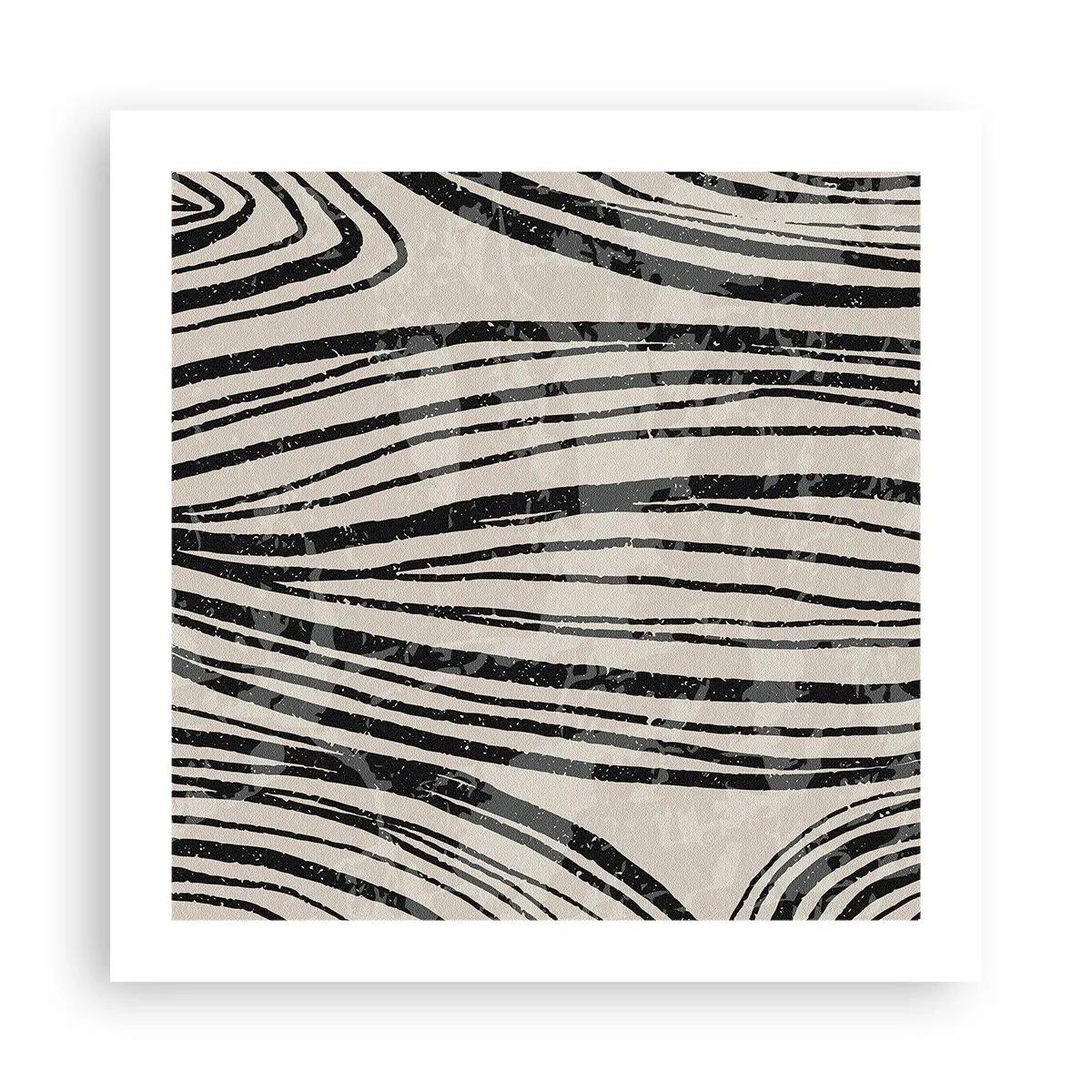 Plakat - Rozlewisko linii - 50x50 cm